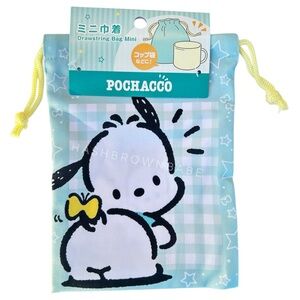 Sanrio Hello Kitty Pochacco Drawstring Bag, Cute Kawaii Gifts, Small Dog Pouch